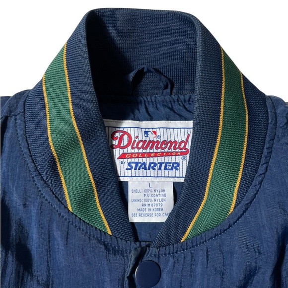 VTG 90s Starter Diamond Collection Jacket Size Large Chicago cubs Wrigley field - Picture 6 of 9